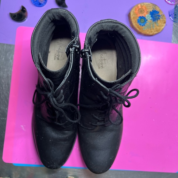 Ultimate Comfort Collection by Clarks black boots zip and lace sz 11M - Picture 6 of 10